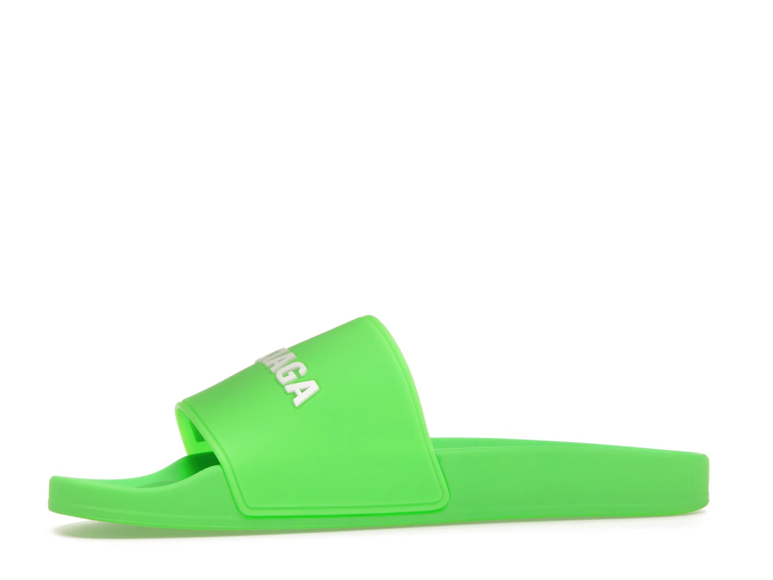 Vue 17 de Balenciaga Pool Slide Green White