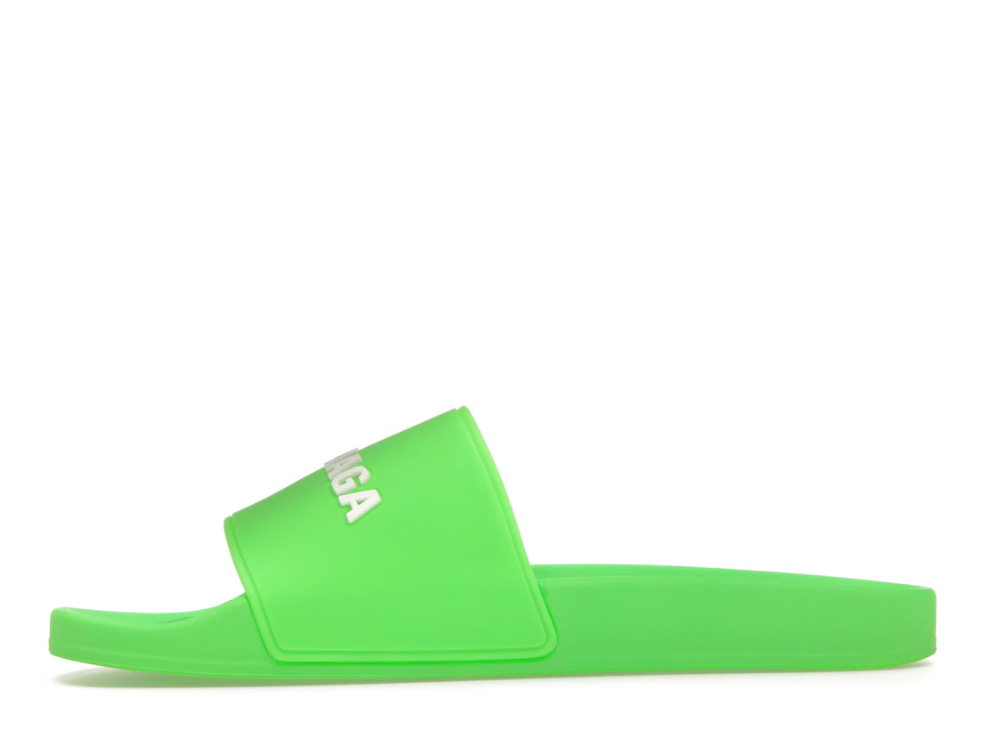 Vue 18 de Balenciaga Pool Slide Green White