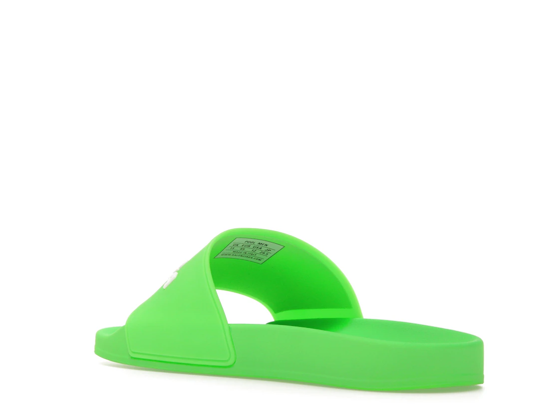 Vue 24 de Balenciaga Pool Slide Green White
