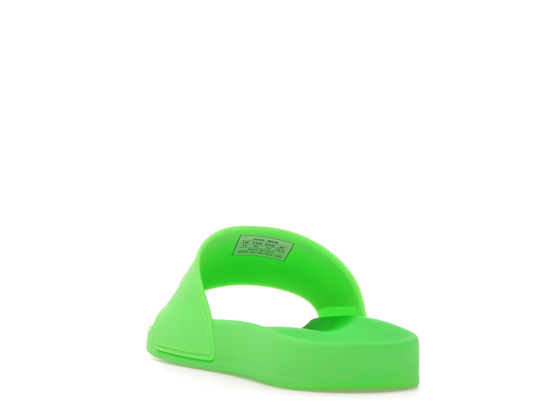 Vue 26 de Balenciaga Pool Slide Green White