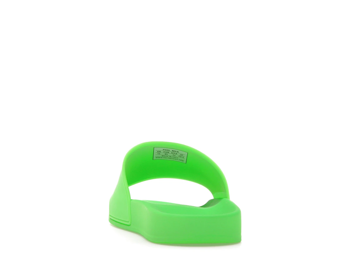 Vue 27 de Balenciaga Pool Slide Green White