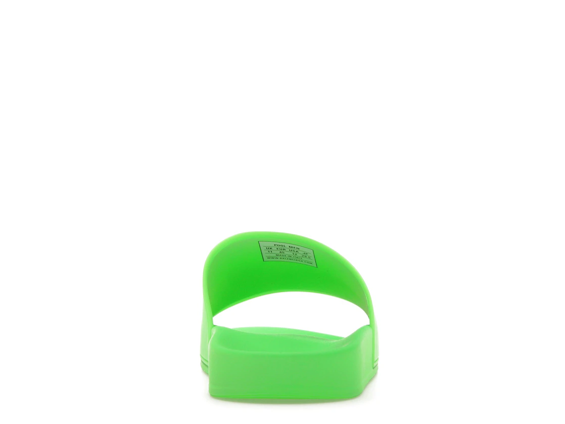 Vue 28 de Balenciaga Pool Slide Green White