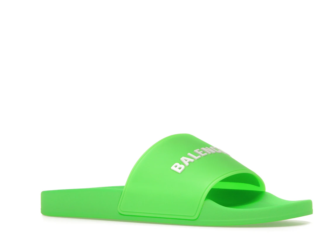 Vue 4 de Balenciaga Pool Slide Green White