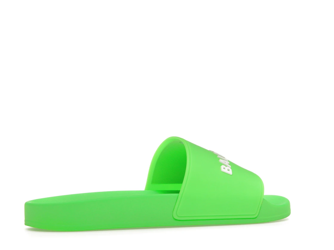 Vue 34 de Balenciaga Pool Slide Green White