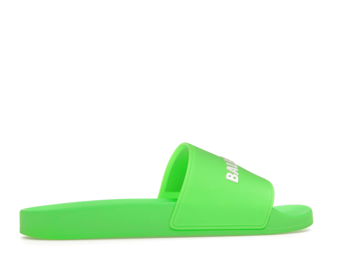Vue 35 de Balenciaga Pool Slide Green White
