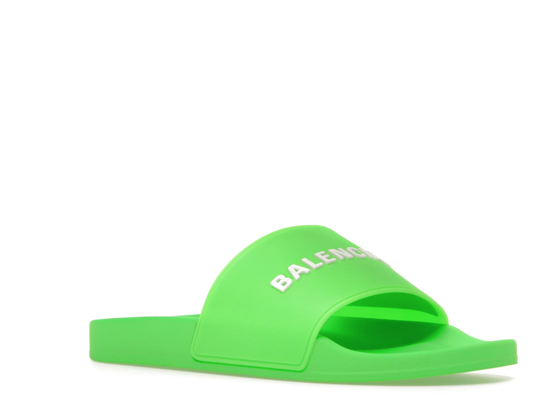 Vue 5 de Balenciaga Pool Slide Green White