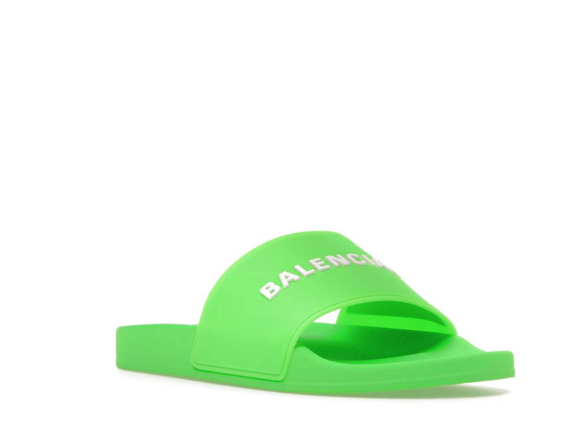 Vue 6 de Balenciaga Pool Slide Green White