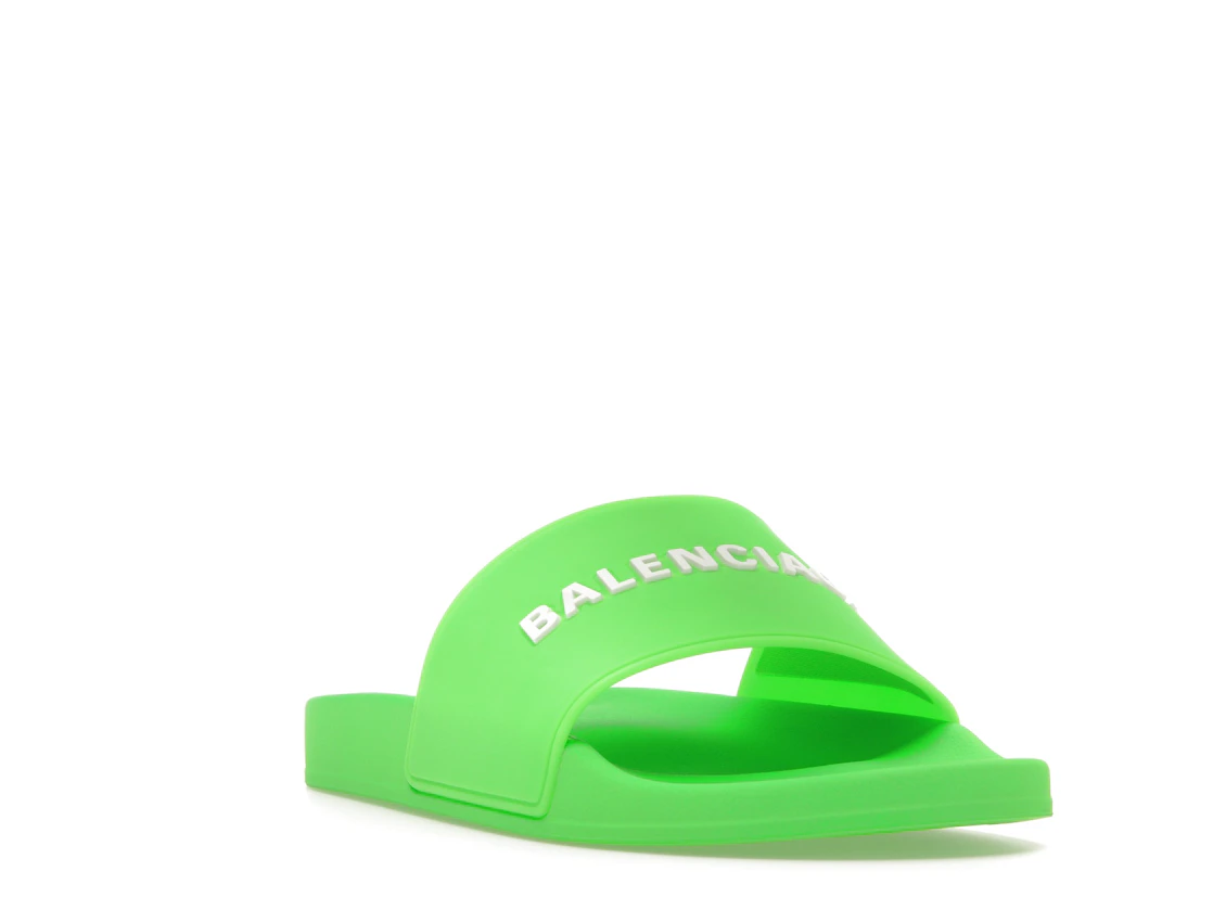 Vue 7 de Balenciaga Pool Slide Green White