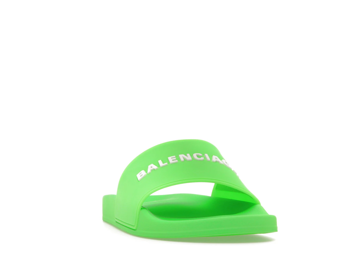 Vue 8 de Balenciaga Pool Slide Green White