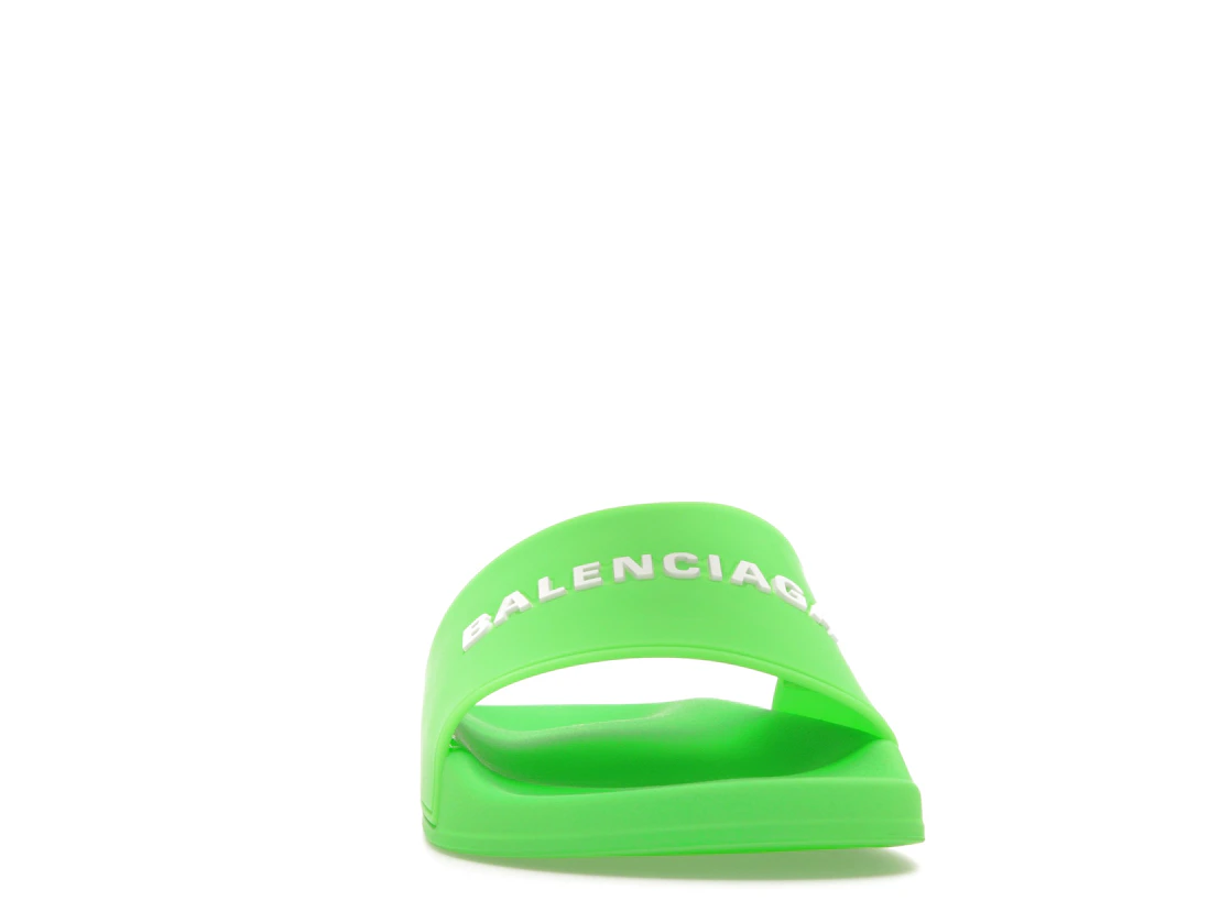 Vue 9 de Balenciaga Pool Slide Green White