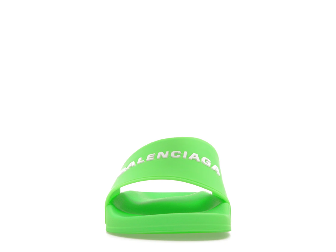 Vue 10 de Balenciaga Pool Slide Green White