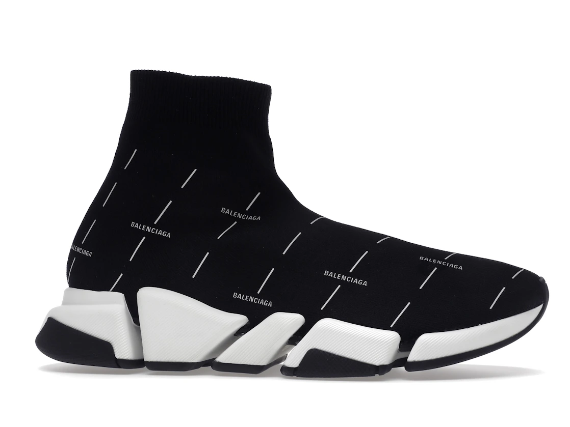 Vue 2 de Balenciaga Speed 2.0 Black White Logo