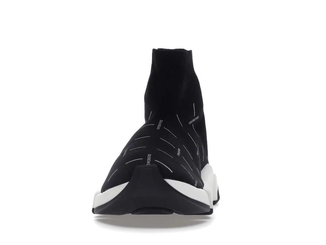 Vue 11 de Balenciaga Speed 2.0 Black White Logo