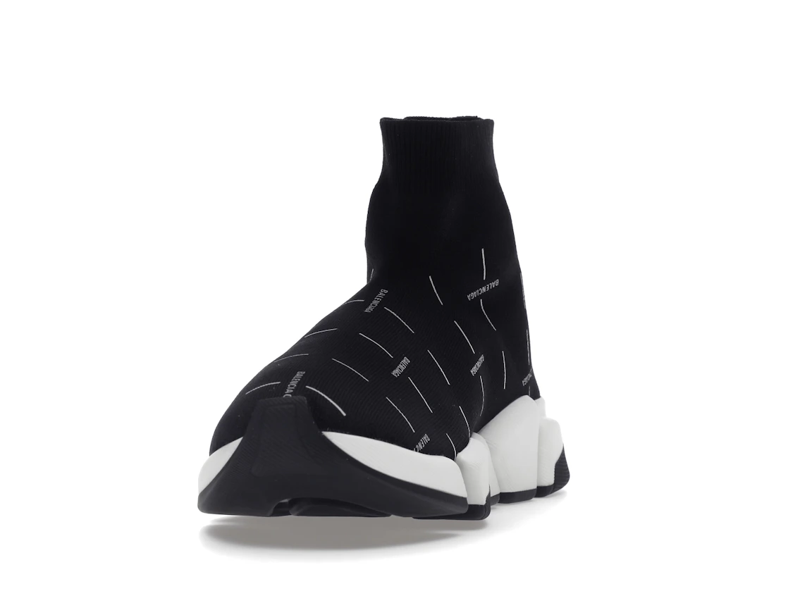 Vue 12 de Balenciaga Speed 2.0 Black White Logo