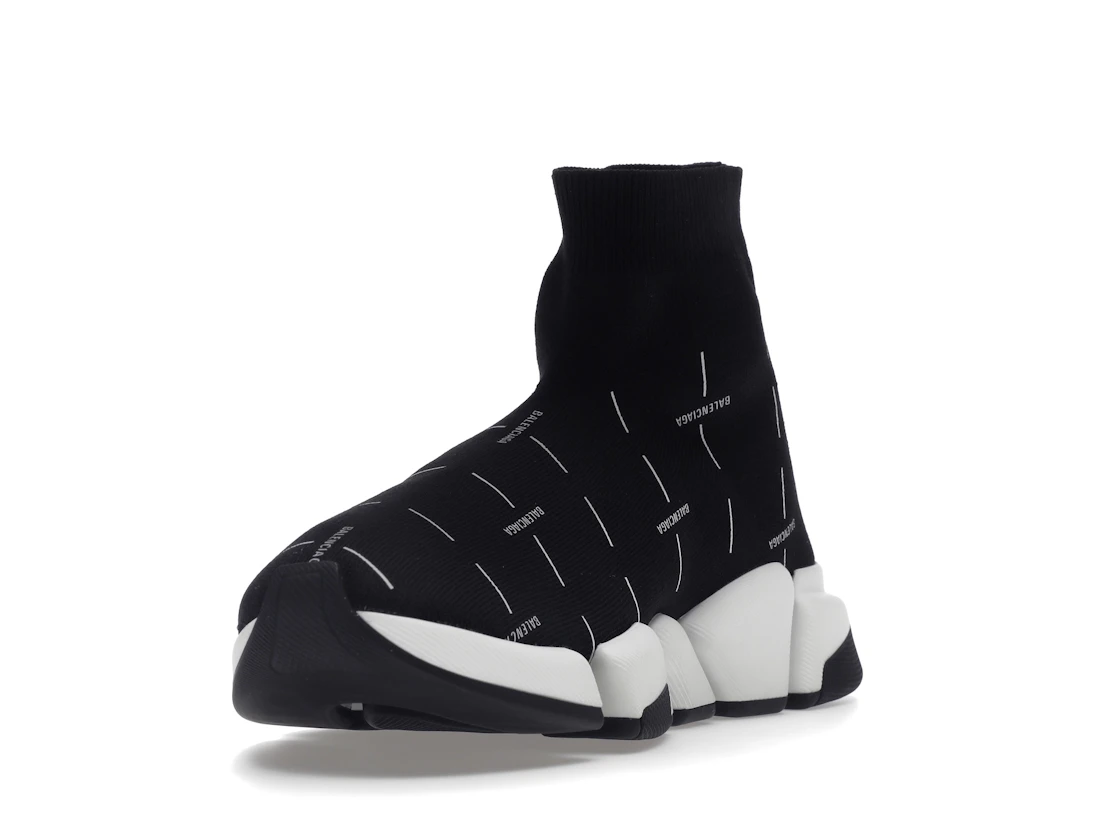 Vue 13 de Balenciaga Speed 2.0 Black White Logo