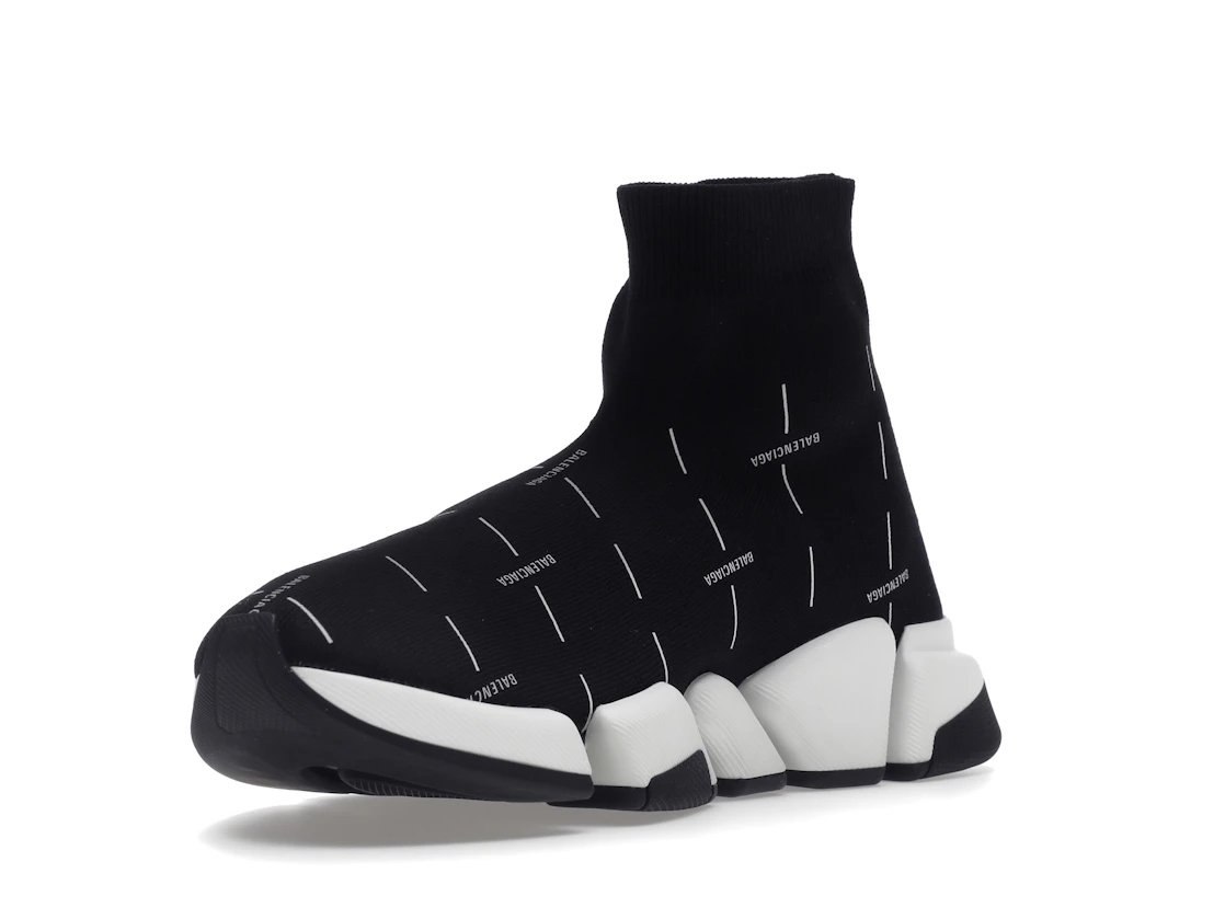 Vue 14 de Balenciaga Speed 2.0 Black White Logo