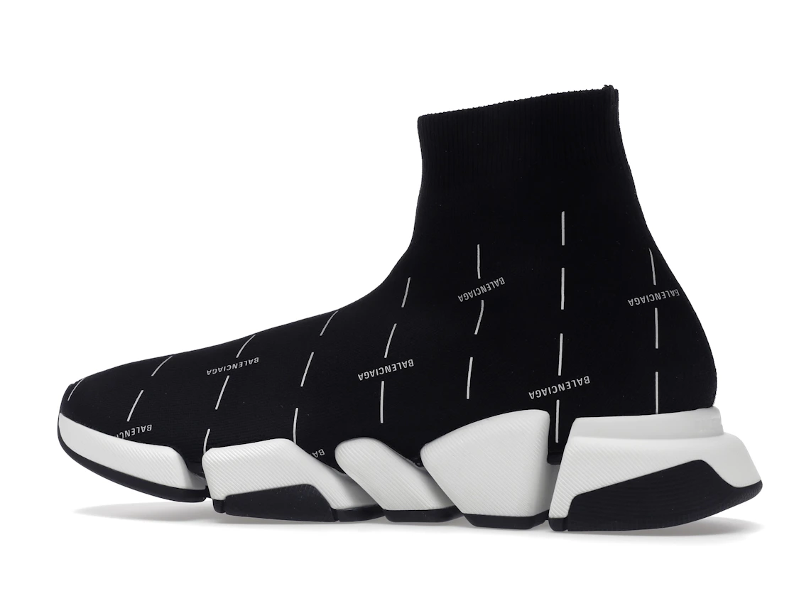 Vue 21 de Balenciaga Speed 2.0 Black White Logo