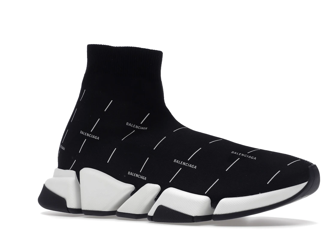 Vue 4 de Balenciaga Speed 2.0 Black White Logo