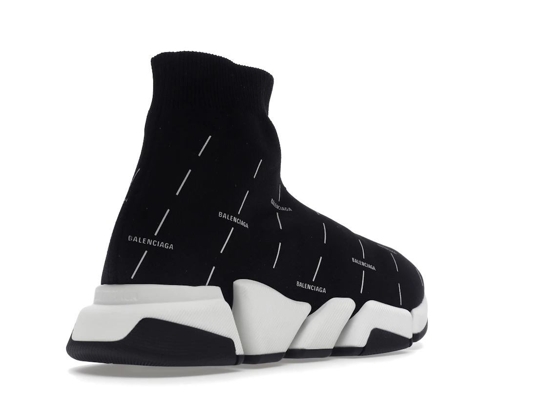 Vue 32 de Balenciaga Speed 2.0 Black White Logo