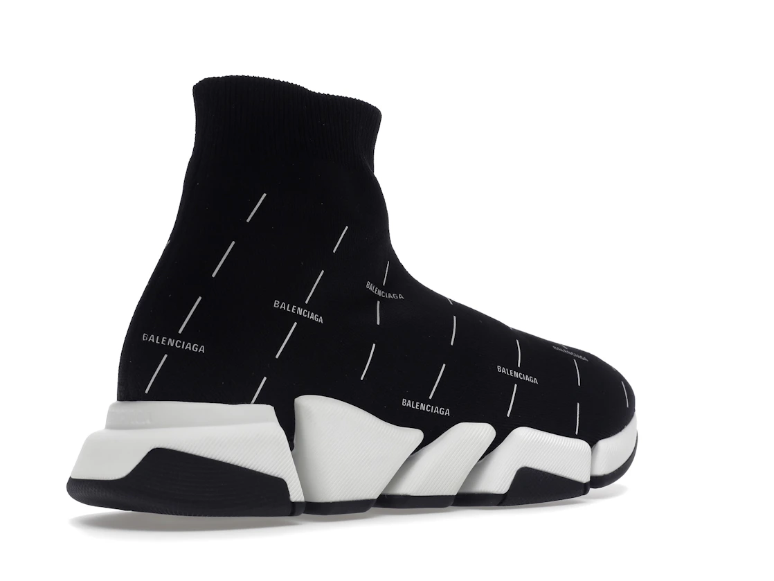 Vue 33 de Balenciaga Speed 2.0 Black White Logo