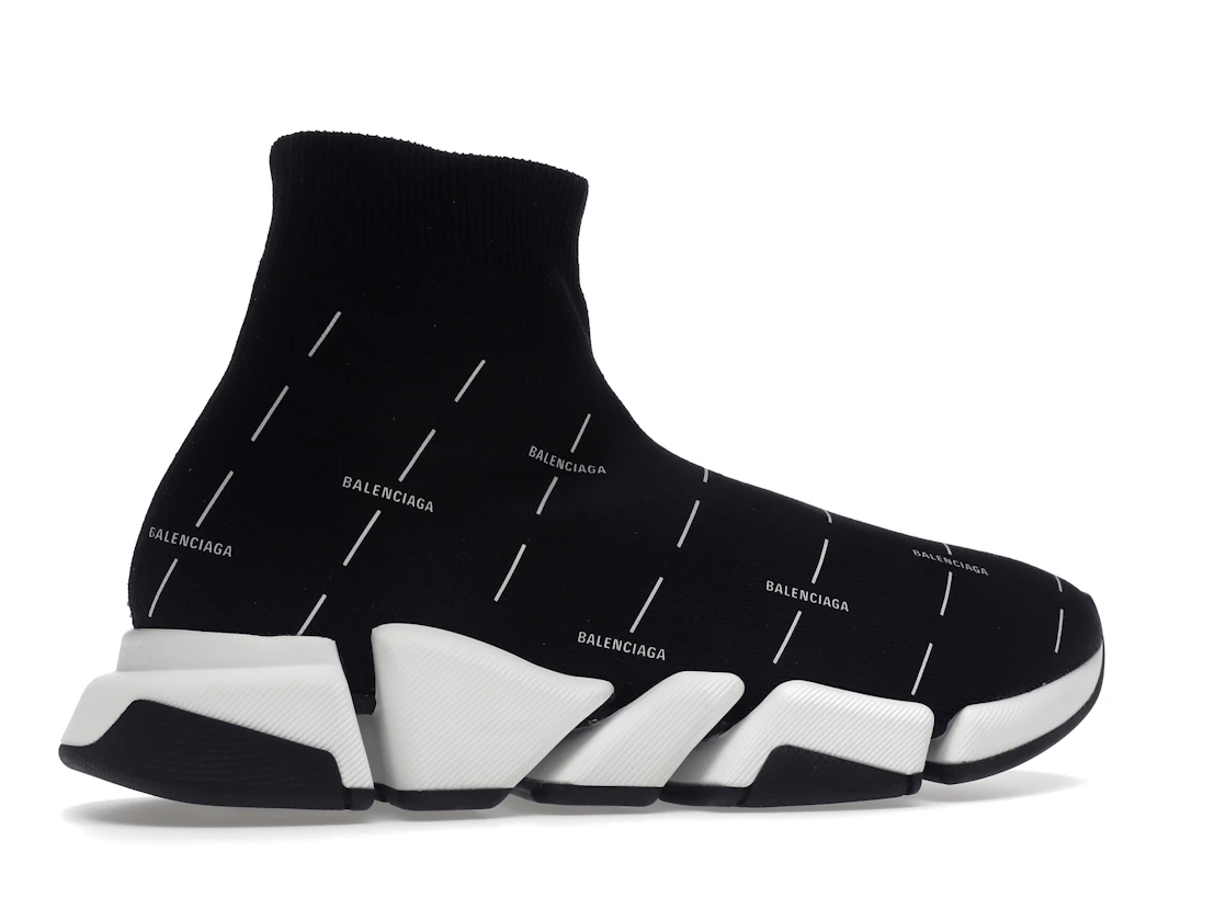 Vue 35 de Balenciaga Speed 2.0 Black White Logo