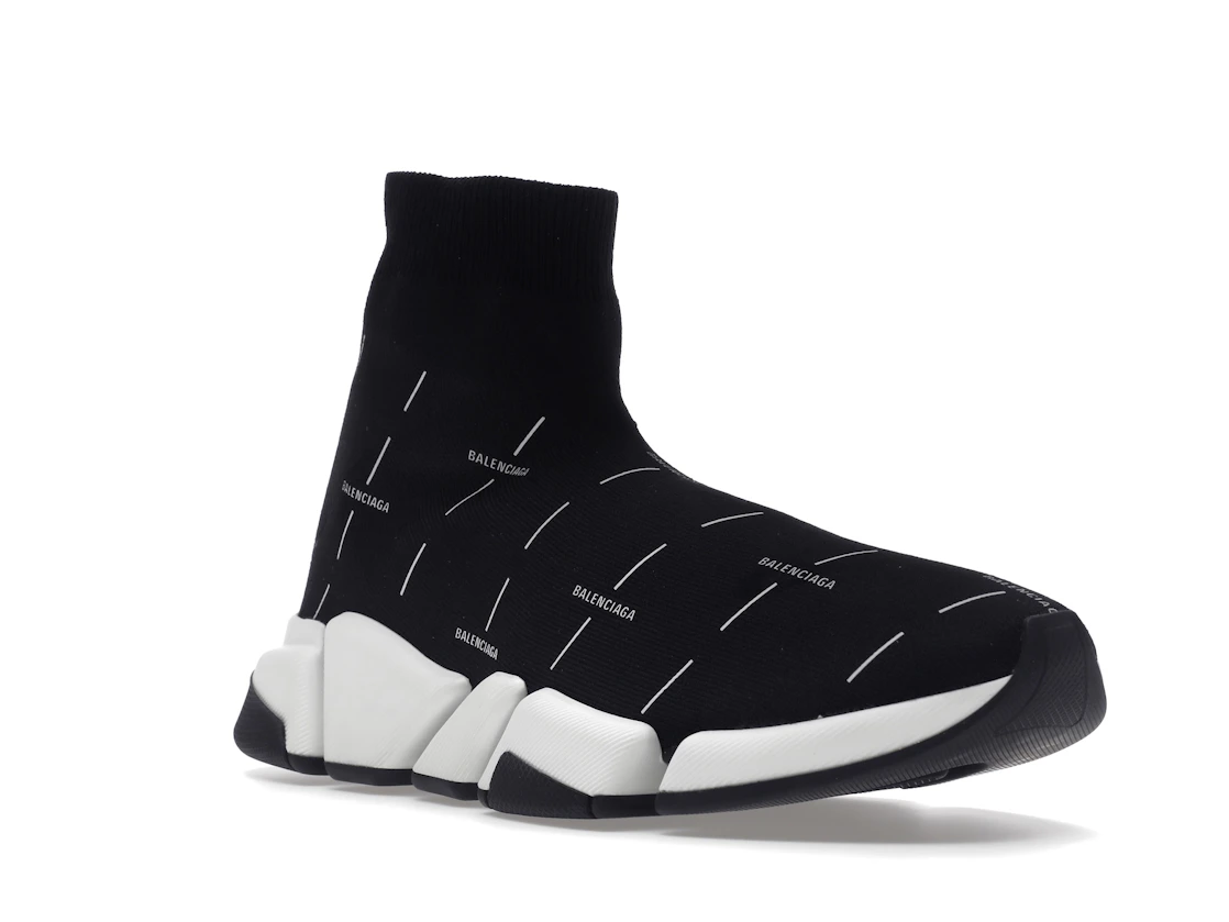 Vue 6 de Balenciaga Speed 2.0 Black White Logo