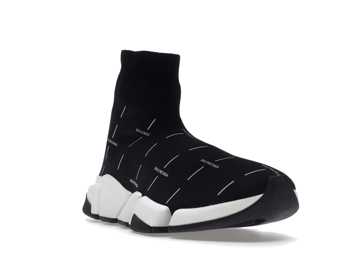 Vue 7 de Balenciaga Speed 2.0 Black White Logo