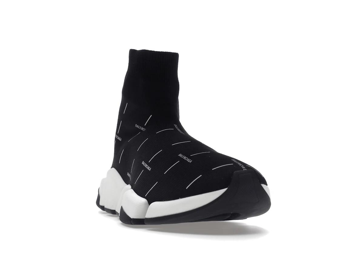 Vue 8 de Balenciaga Speed 2.0 Black White Logo