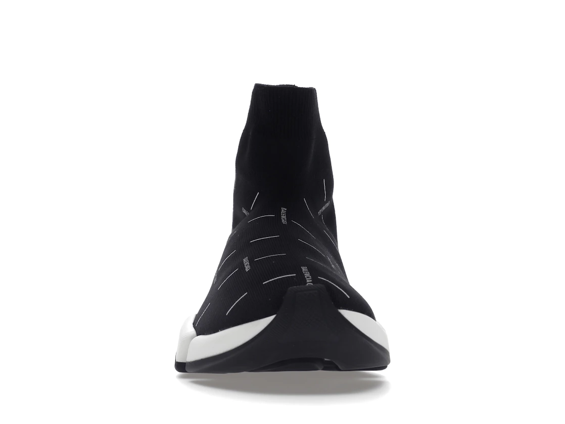 Vue 10 de Balenciaga Speed 2.0 Black White Logo