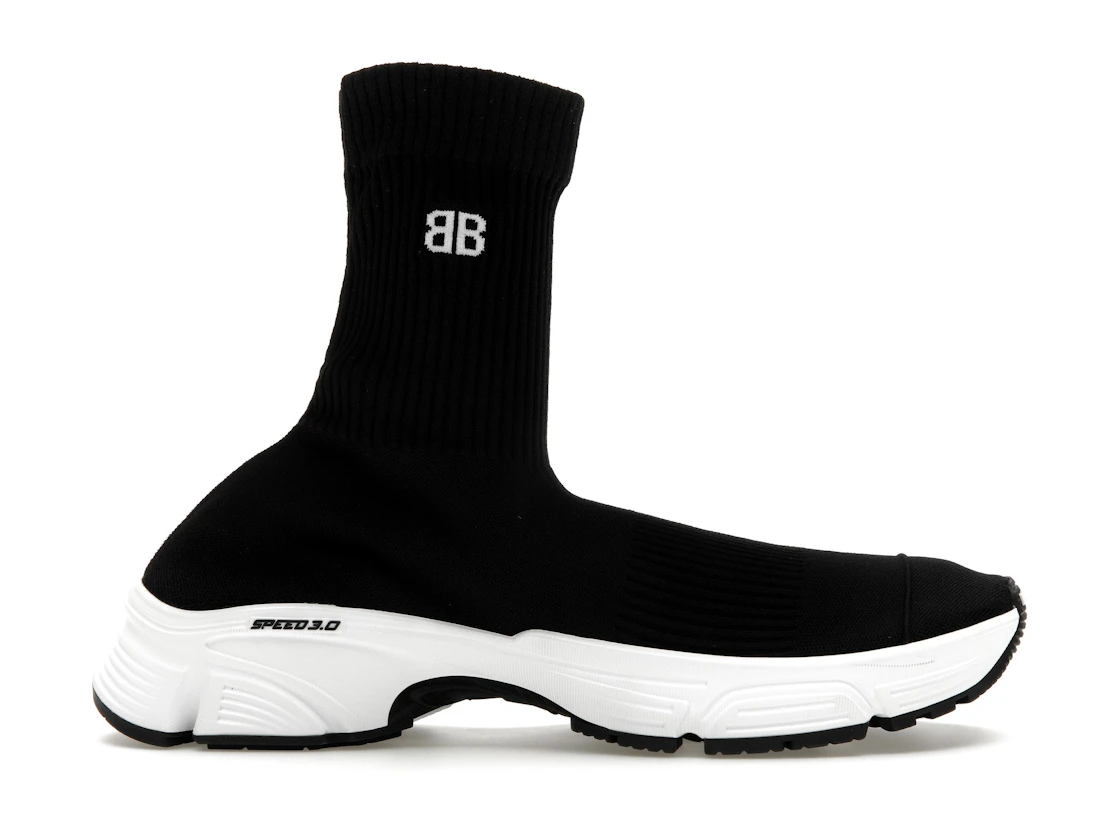 Vue 1 de Balenciaga Speed 3.0 Black White