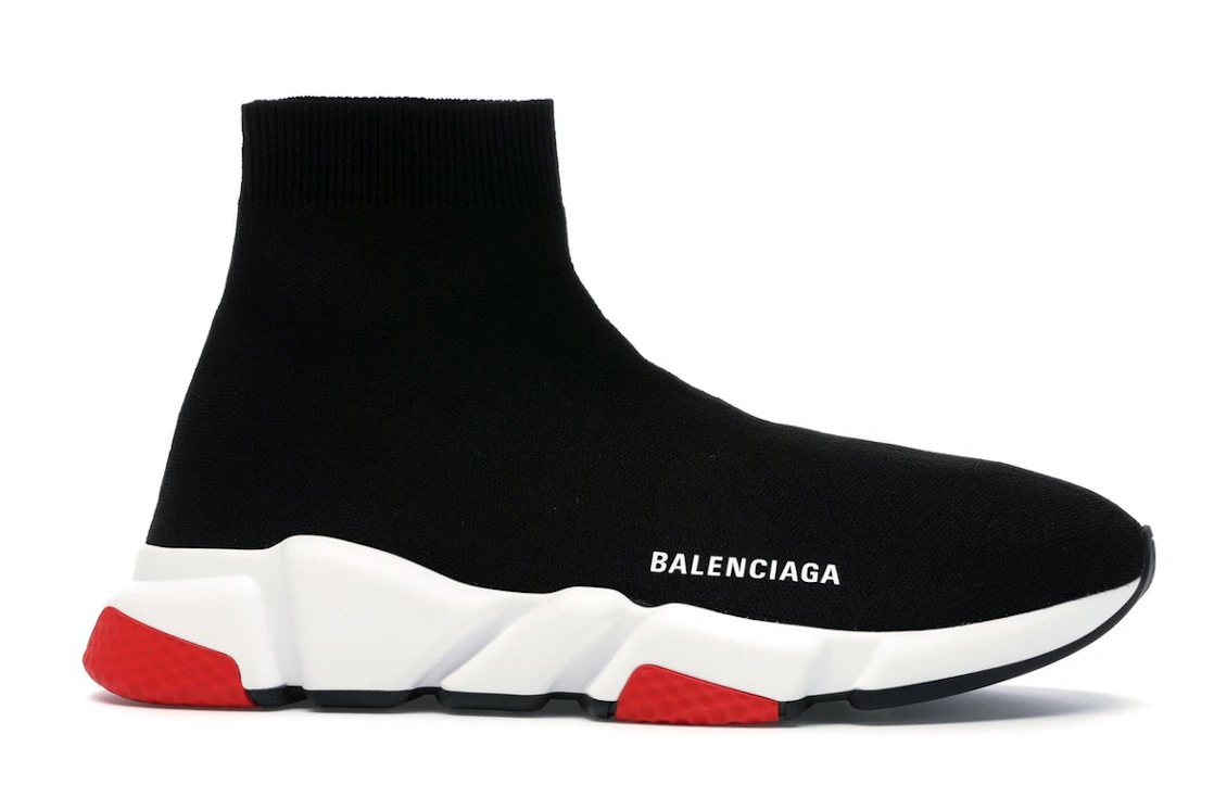 Vue 2 de Balenciaga Speed Trainer Black Red