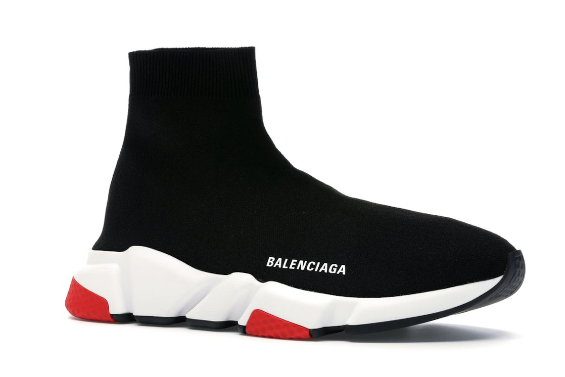 Vue 4 de Balenciaga Speed Trainer Black Red