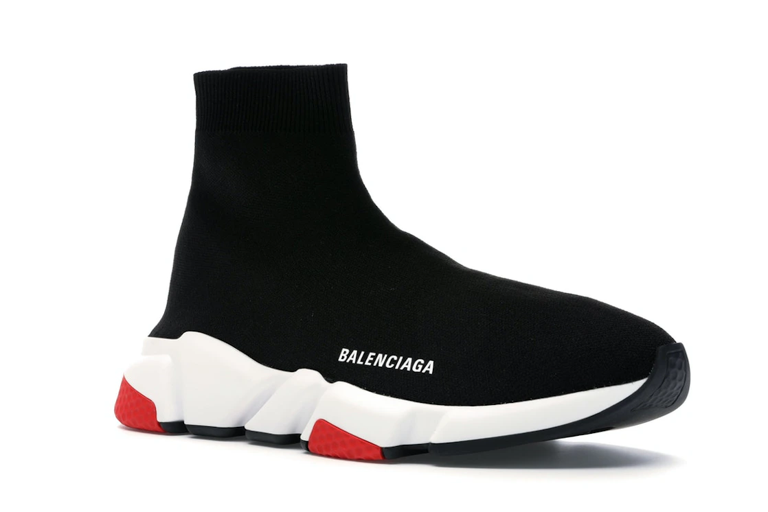 Vue 5 de Balenciaga Speed Trainer Black Red