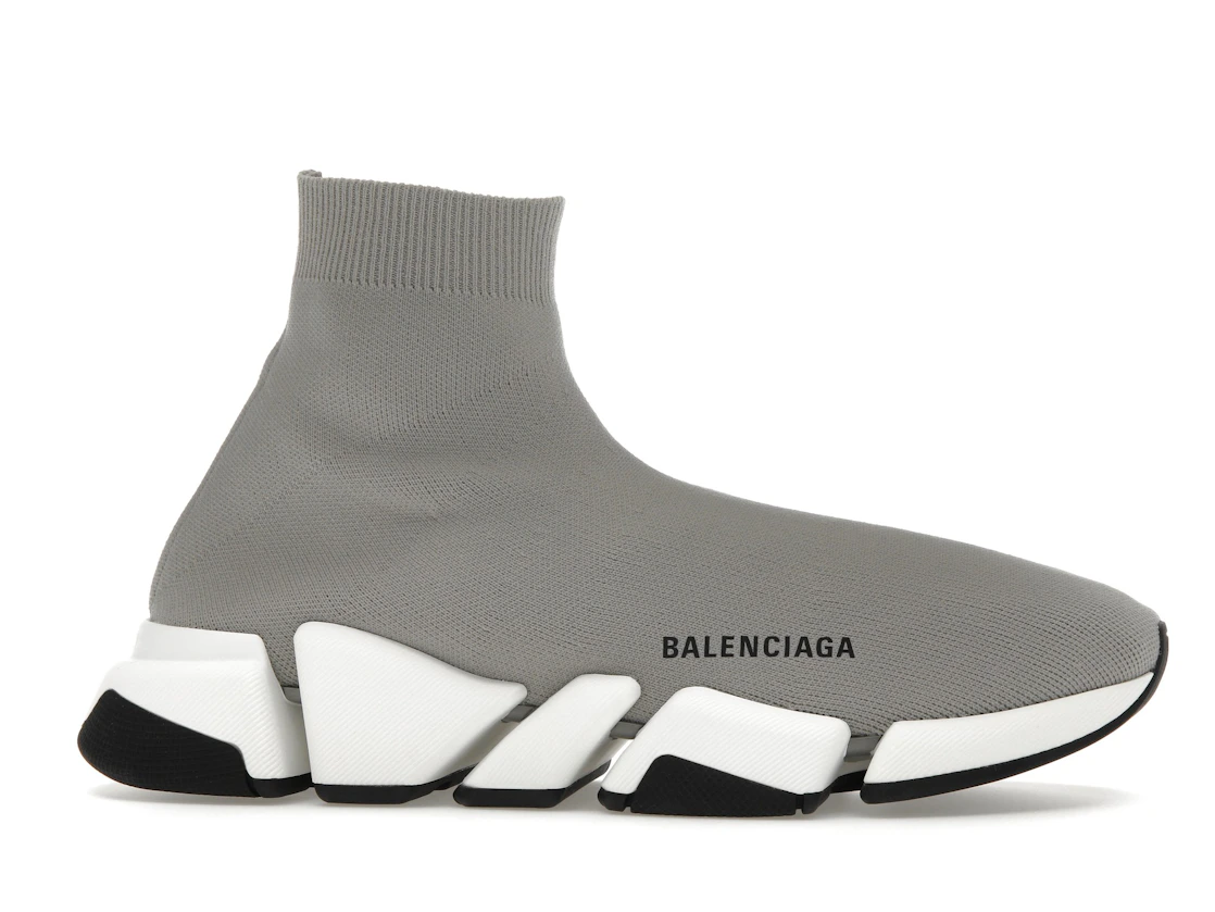 Vue 2 de Balenciaga Speed Trainer Grey White Black