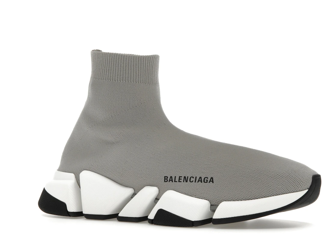 Vue 4 de Balenciaga Speed Trainer Grey White Black