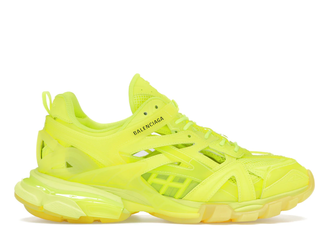 Vue 1 de Balenciaga Track 2 Clear Sole Fluo Yellow