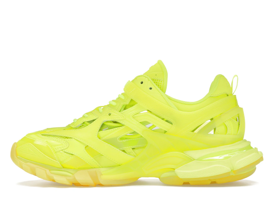 Vue 19 de Balenciaga Track 2 Clear Sole Fluo Yellow