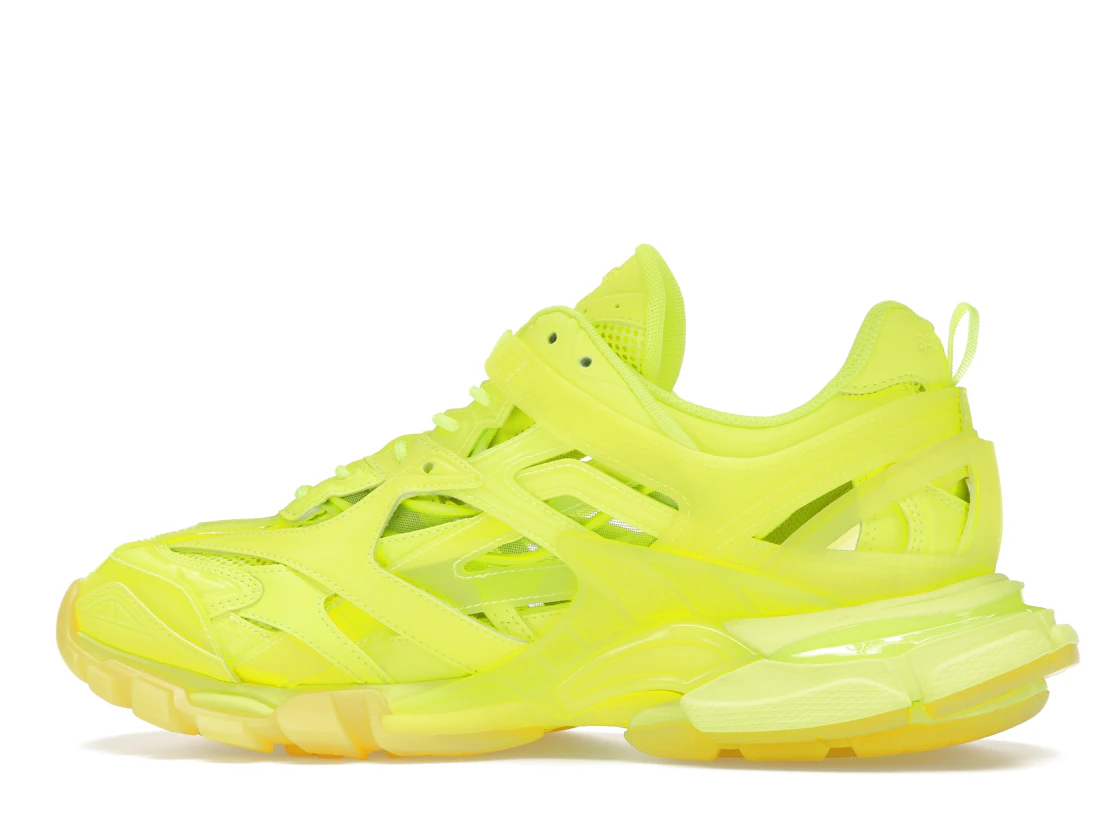 Vue 20 de Balenciaga Track 2 Clear Sole Fluo Yellow