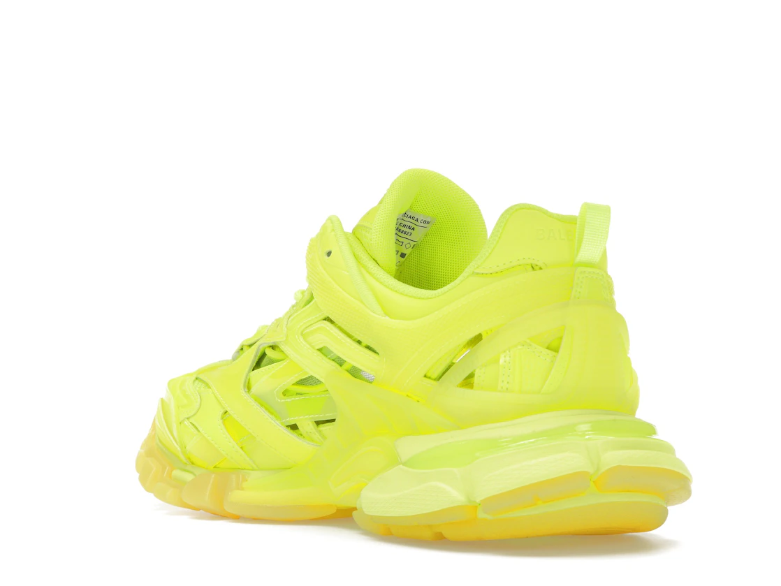 Vue 24 de Balenciaga Track 2 Clear Sole Fluo Yellow
