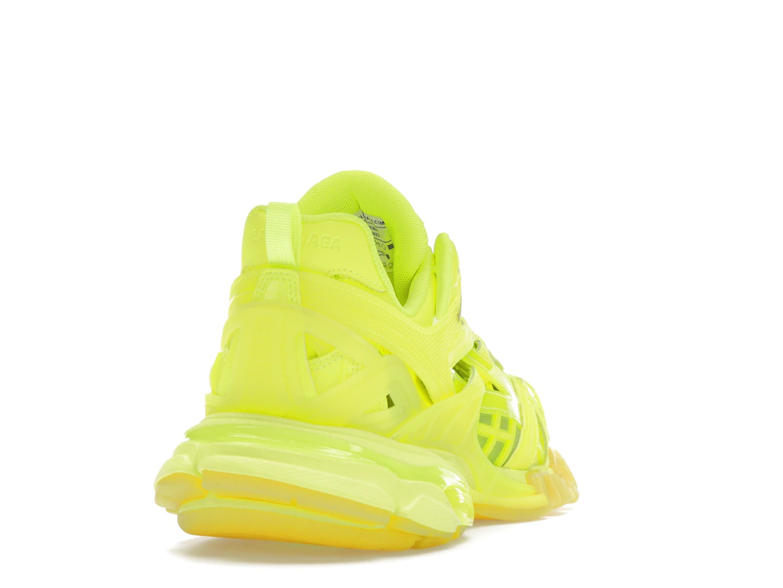 Vue 30 de Balenciaga Track 2 Clear Sole Fluo Yellow