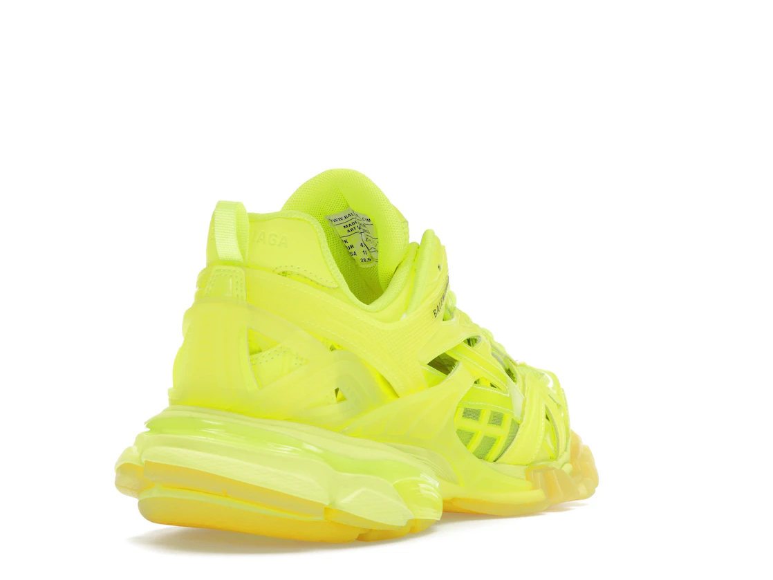Vue 31 de Balenciaga Track 2 Clear Sole Fluo Yellow