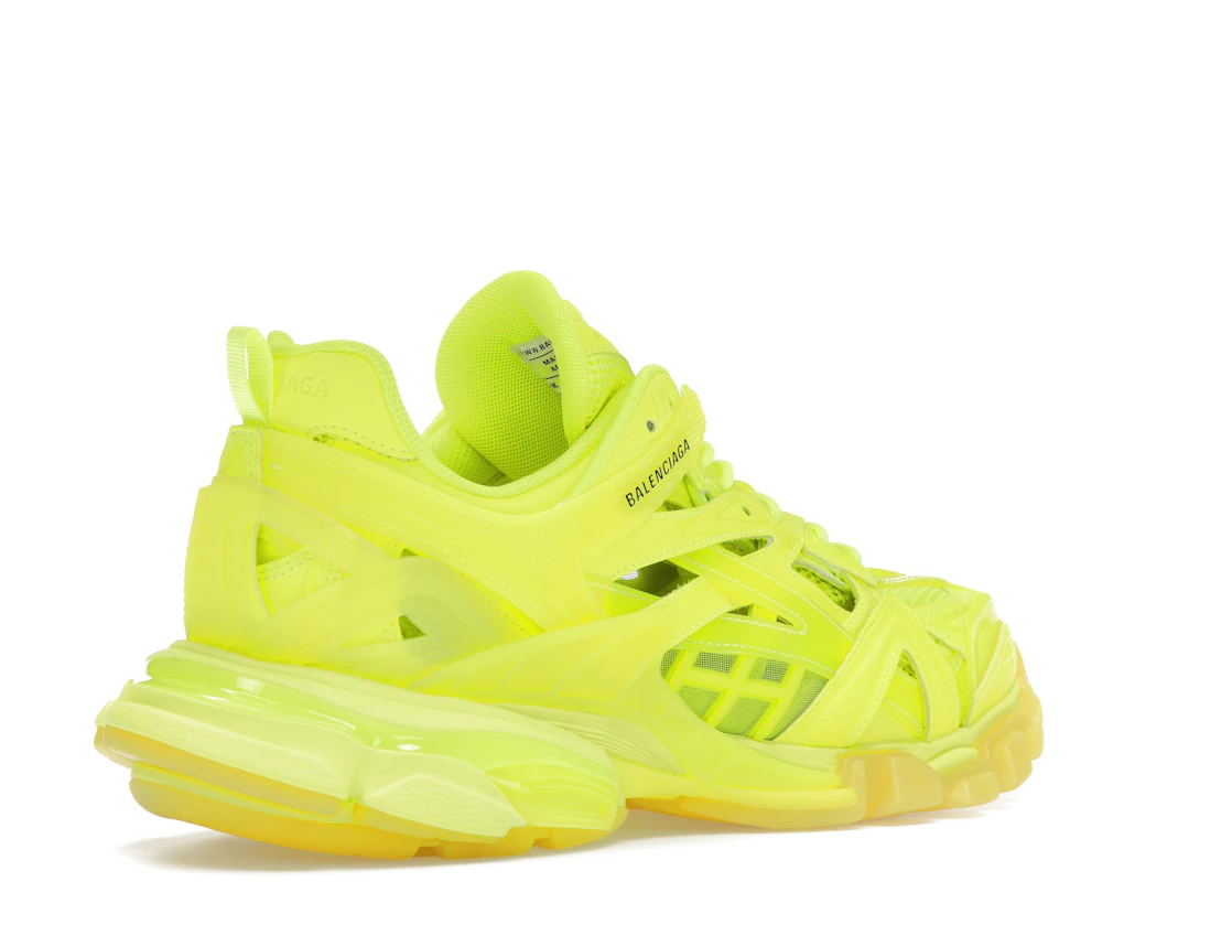 Vue 33 de Balenciaga Track 2 Clear Sole Fluo Yellow