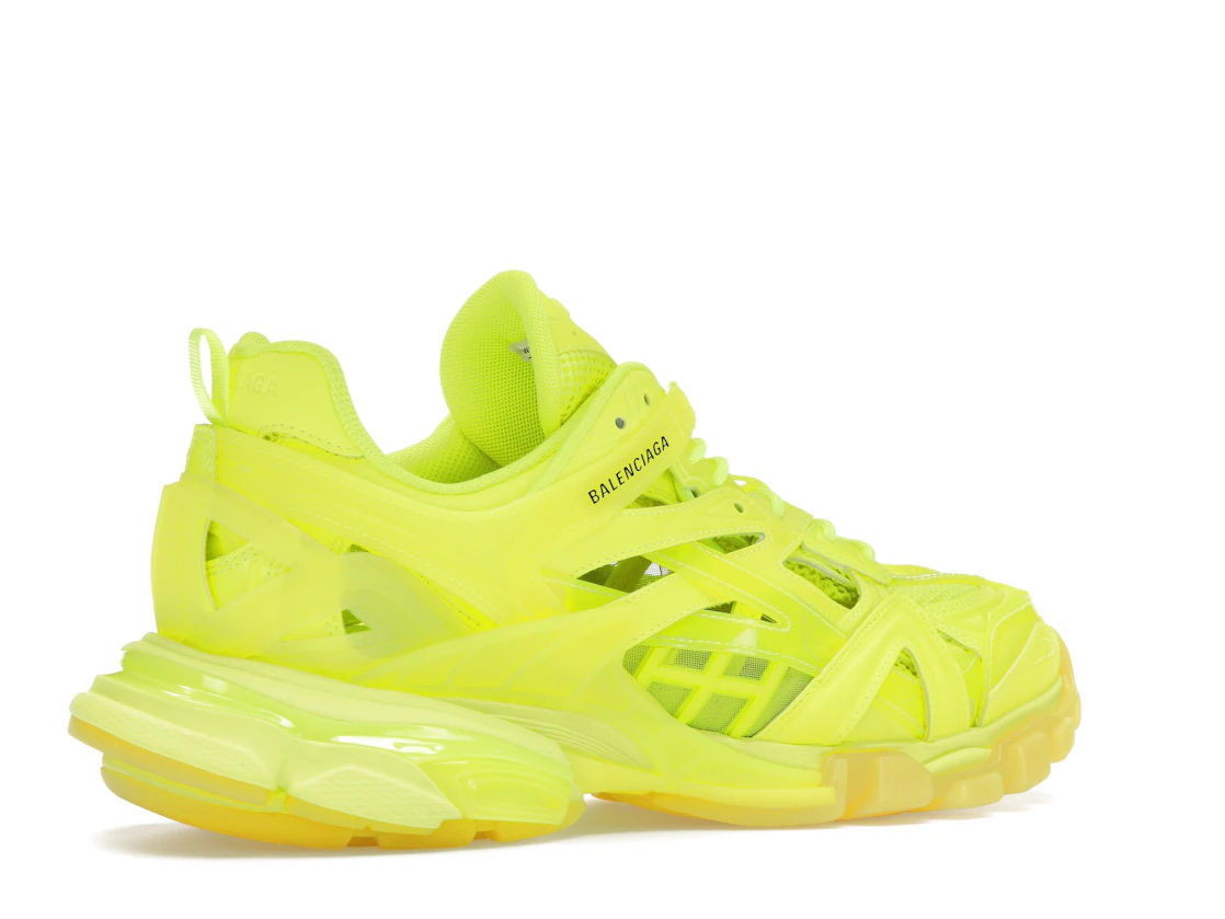 Vue 34 de Balenciaga Track 2 Clear Sole Fluo Yellow
