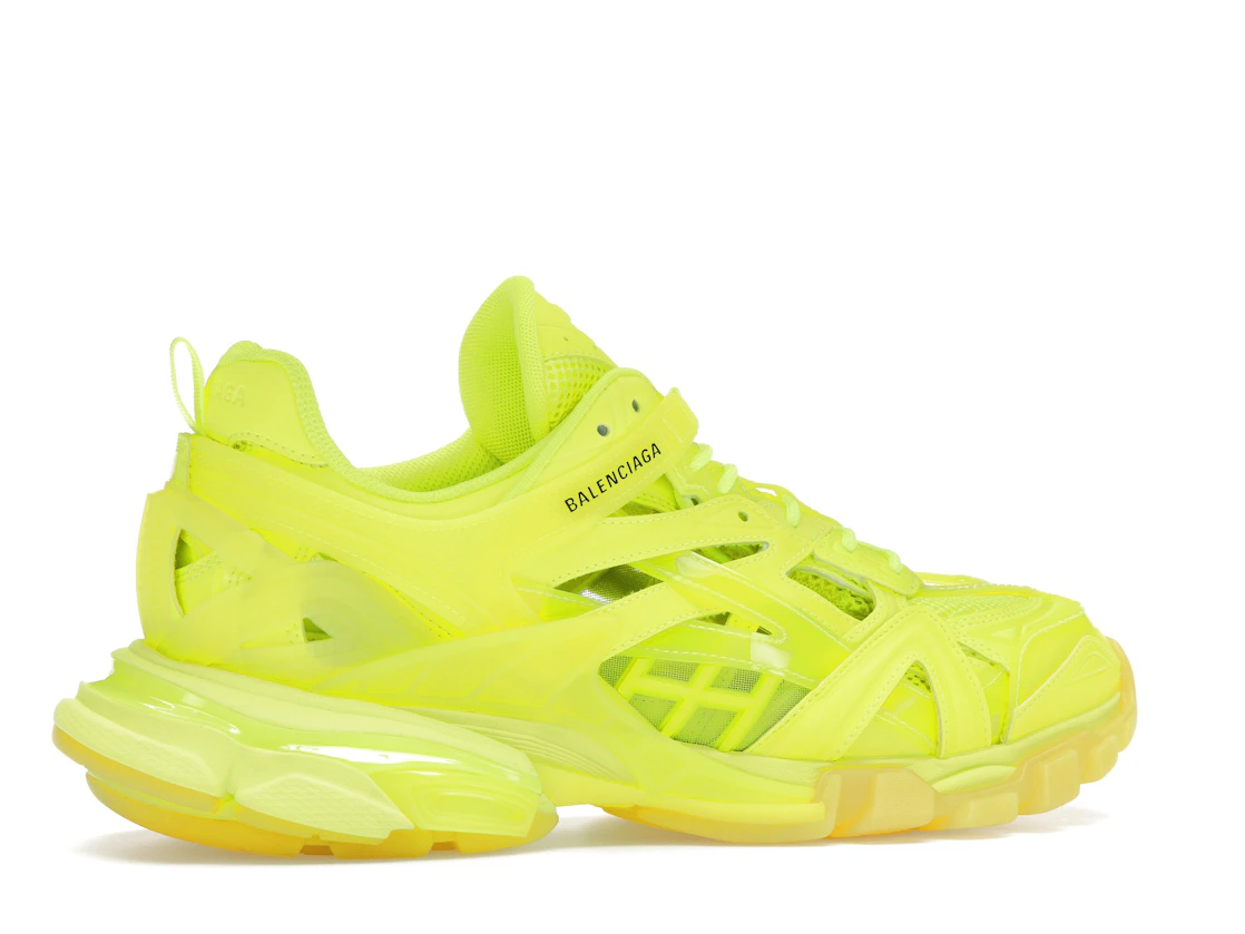 Vue 35 de Balenciaga Track 2 Clear Sole Fluo Yellow