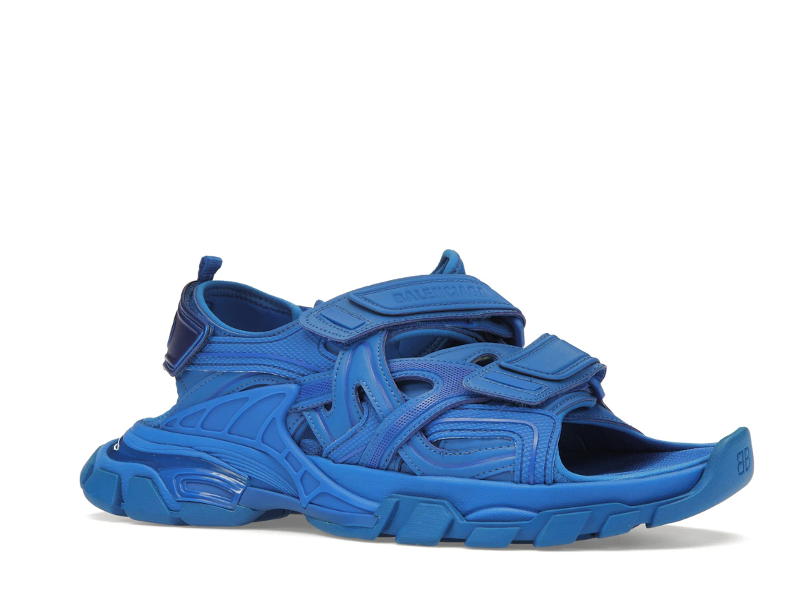 Vue 4 de Balenciaga Track Sandal Blue