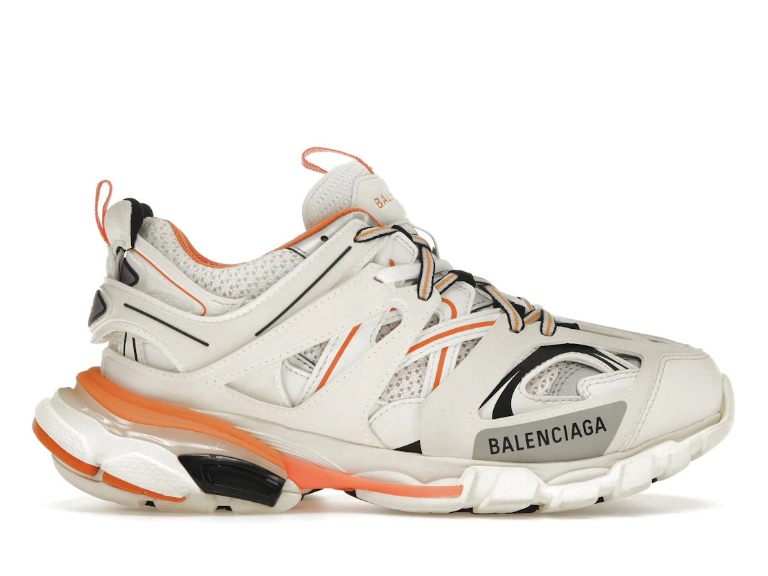 Vue 1 de Balenciaga Track White Orange 