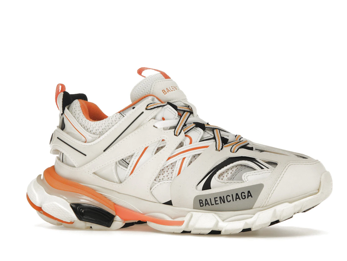 Vue 3 de Balenciaga Track White Orange 