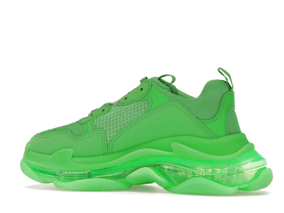 Vue 21 de Balenciaga Triple S Clear Sole Bright Green