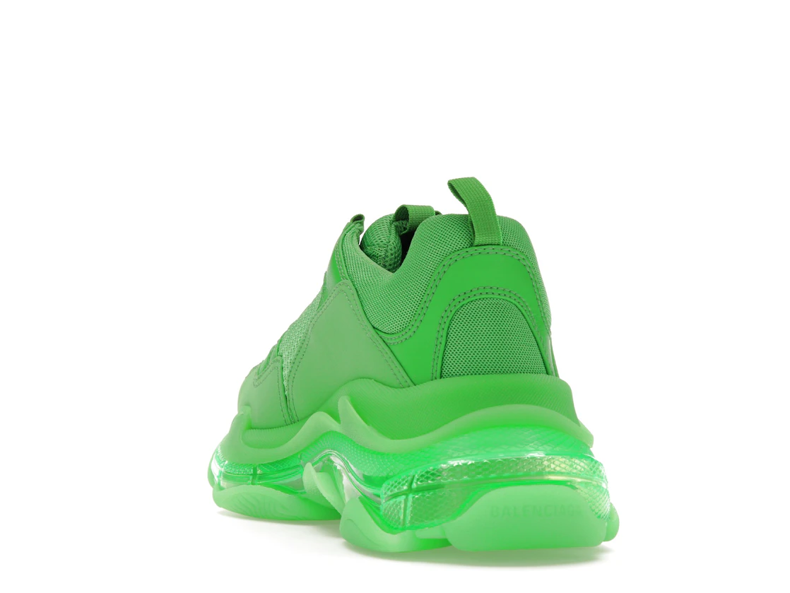 Vue 26 de Balenciaga Triple S Clear Sole Bright Green
