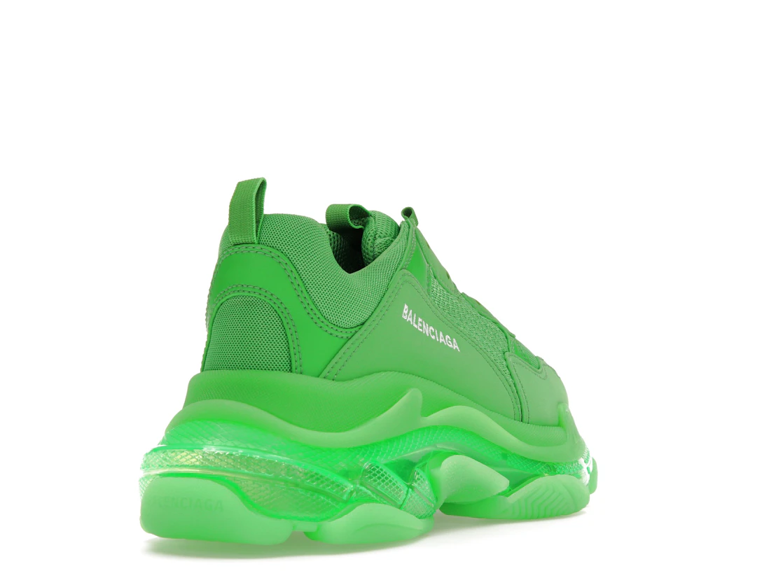Vue 31 de Balenciaga Triple S Clear Sole Bright Green